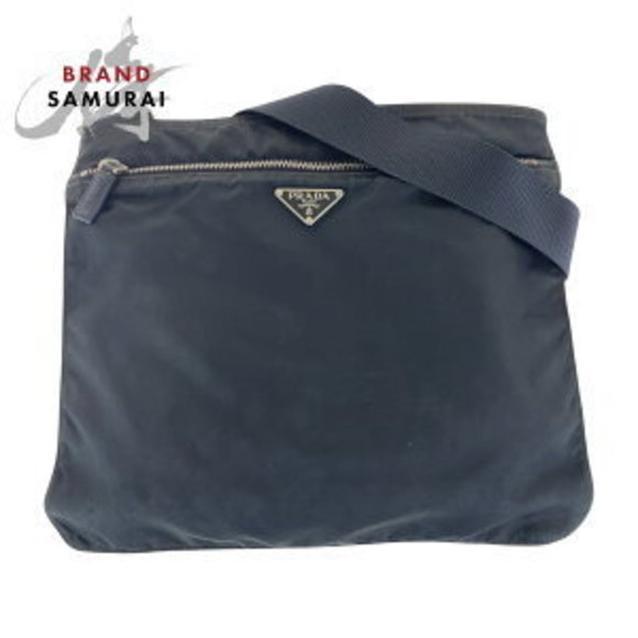 Prada Tessuto triangular black nylon Crossbody - Picture 1 of 9
